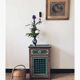 Hand painted wooden bedside table