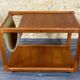60s 70s teak table side table newspaper stand Danish Design Denmark