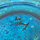 Large Rimini Blue bowl from the mid-century by Aldo Londi for Bitossi.