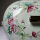 Art Deco style soup tureen with floral decoration, vintage celadon porcelain from Limoges, France.