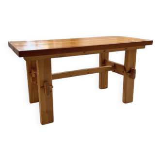 Farmhouse table, mountain furniture from the 50s