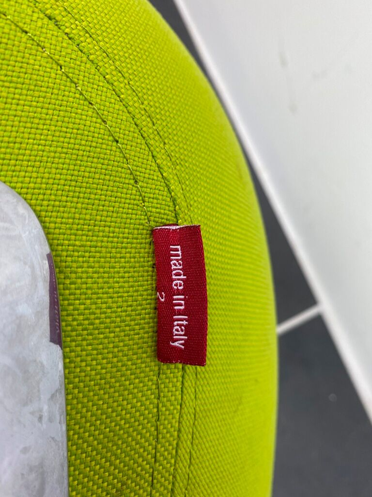 Swivel chair pop green apple arper model duna