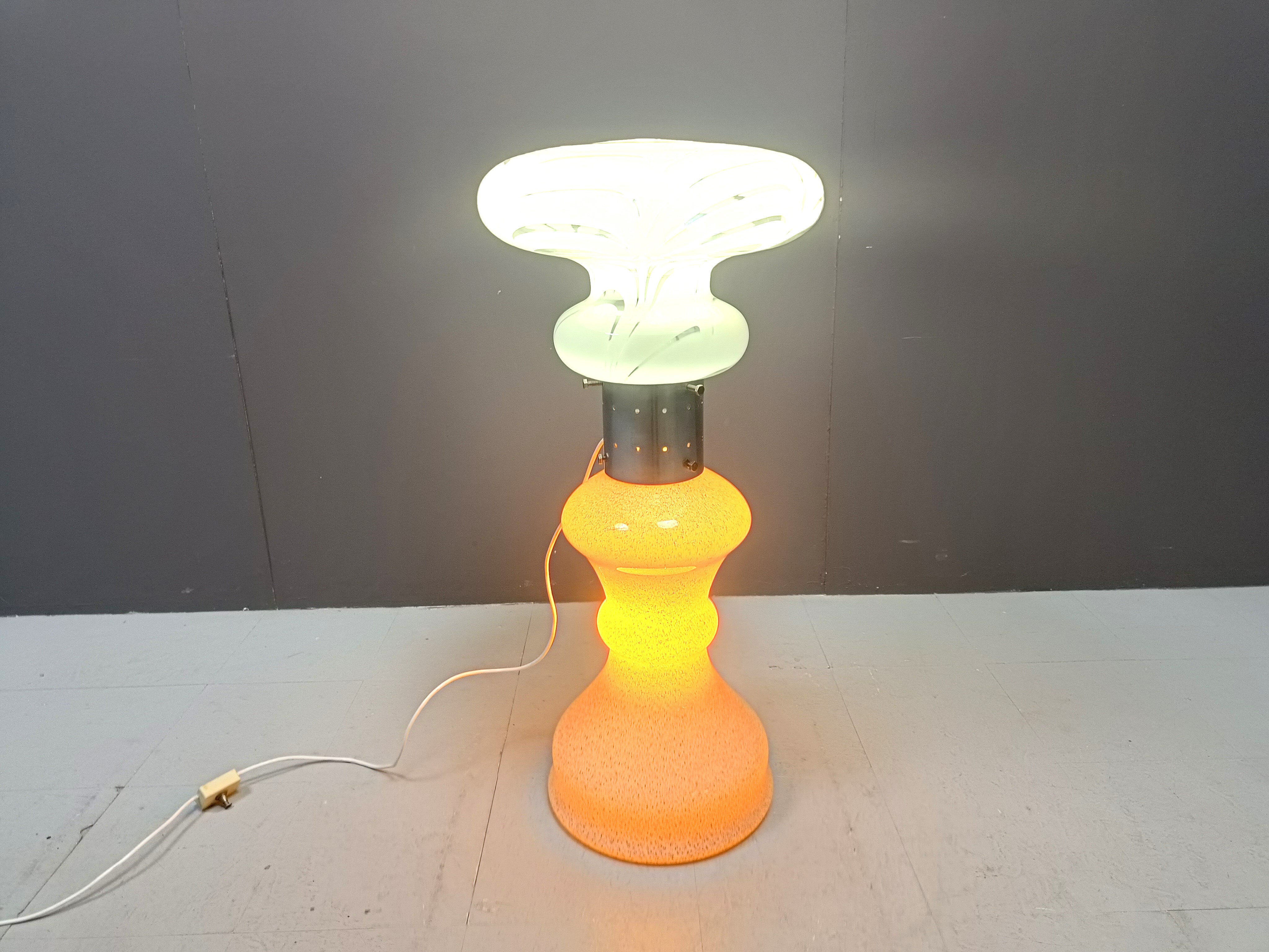 Vintage floor lamp by Mazzega, 1960s