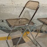 Pair of Plia chairs by Giancarlo Piretti for Castelli