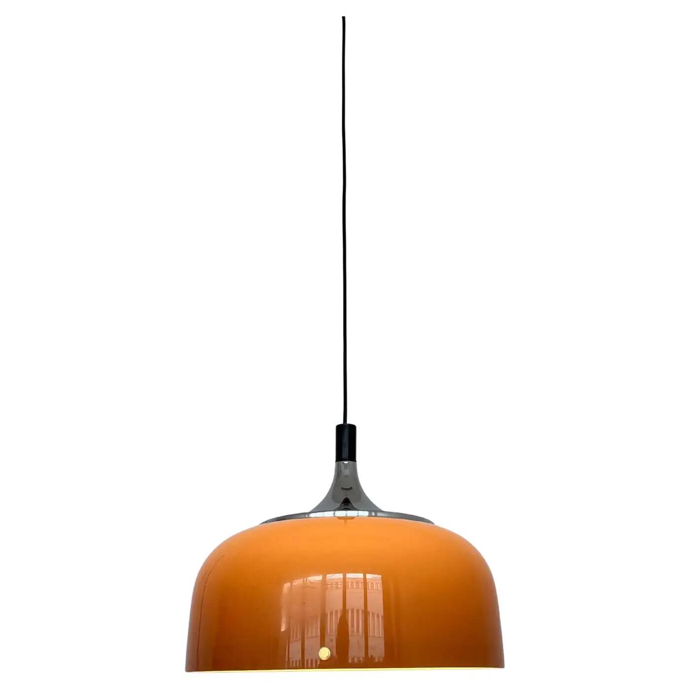 Midcentury plastic design pendant Meblo, Harvey Guzzini, Italy, 1970s