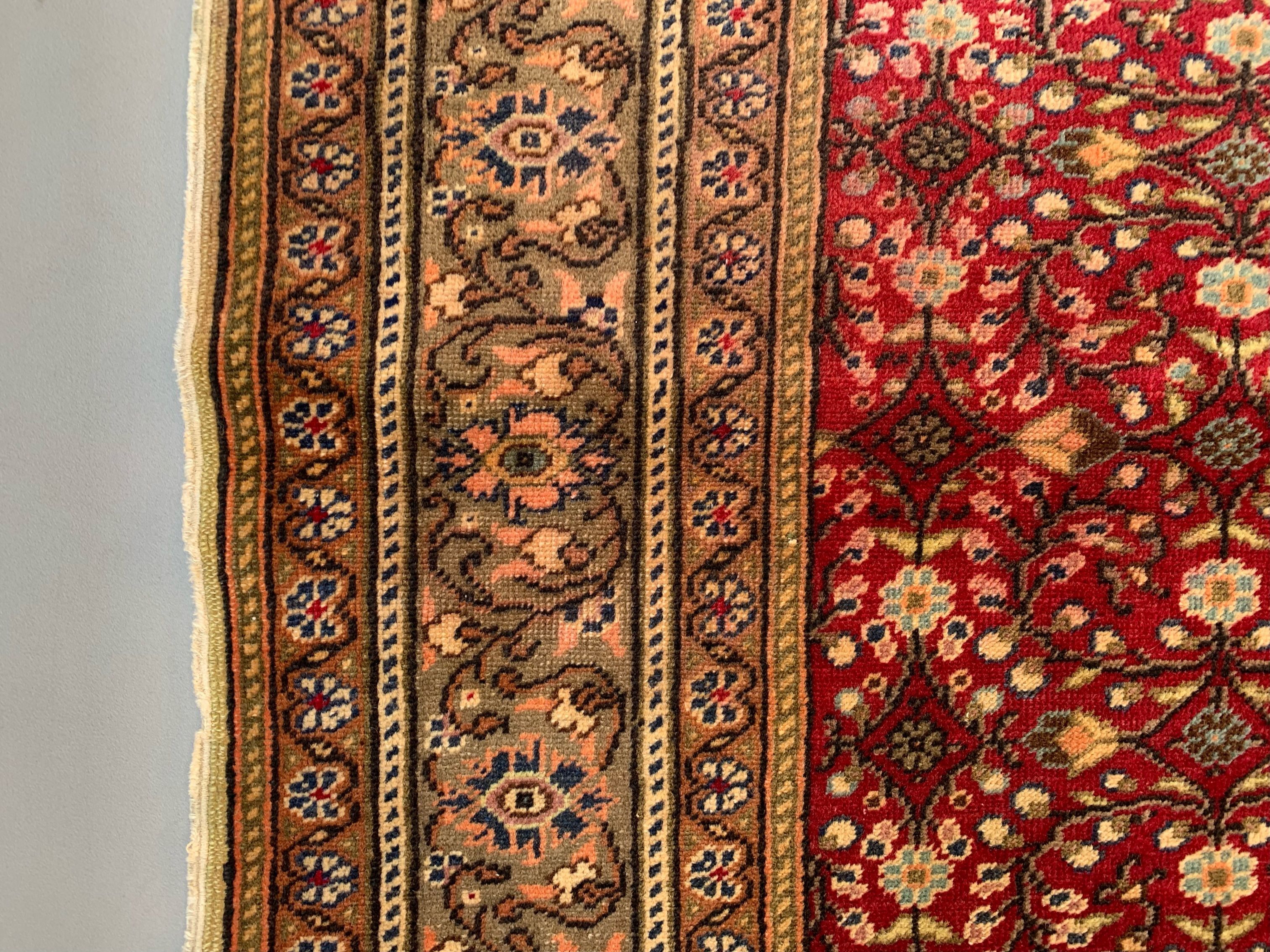 Vintage turkish rug 173x122 cm shabby carpet central anatolian medium