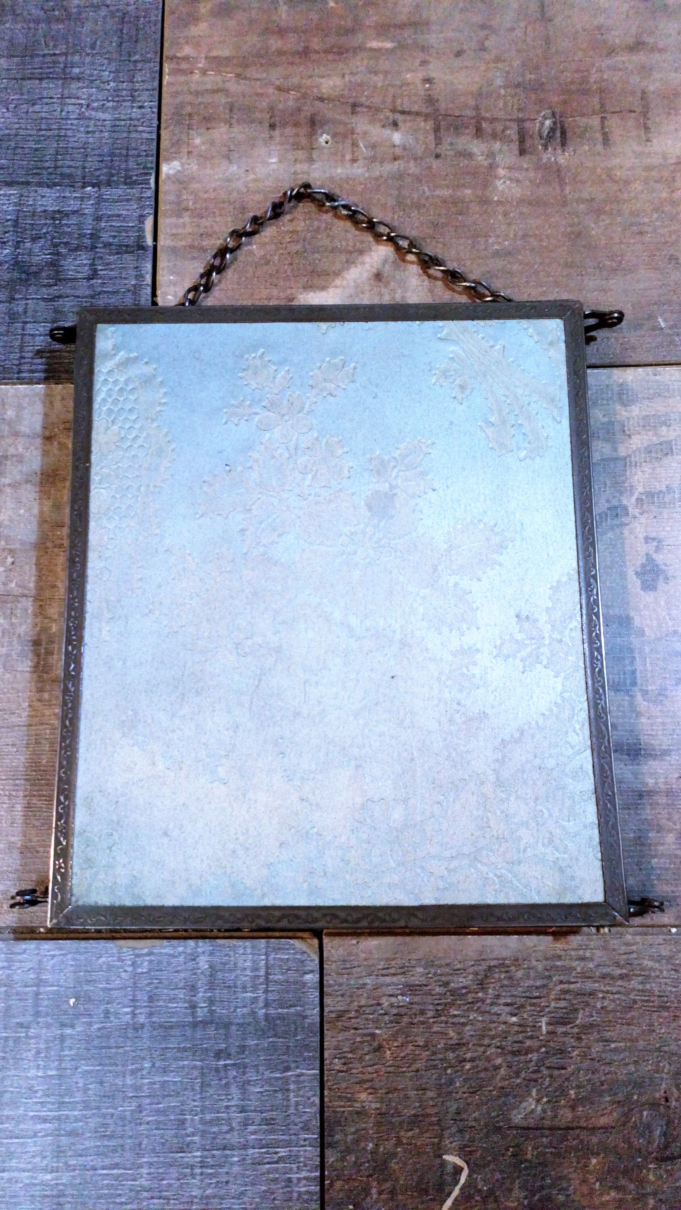 Mirror barber triptych early twentieth century 57x21cm