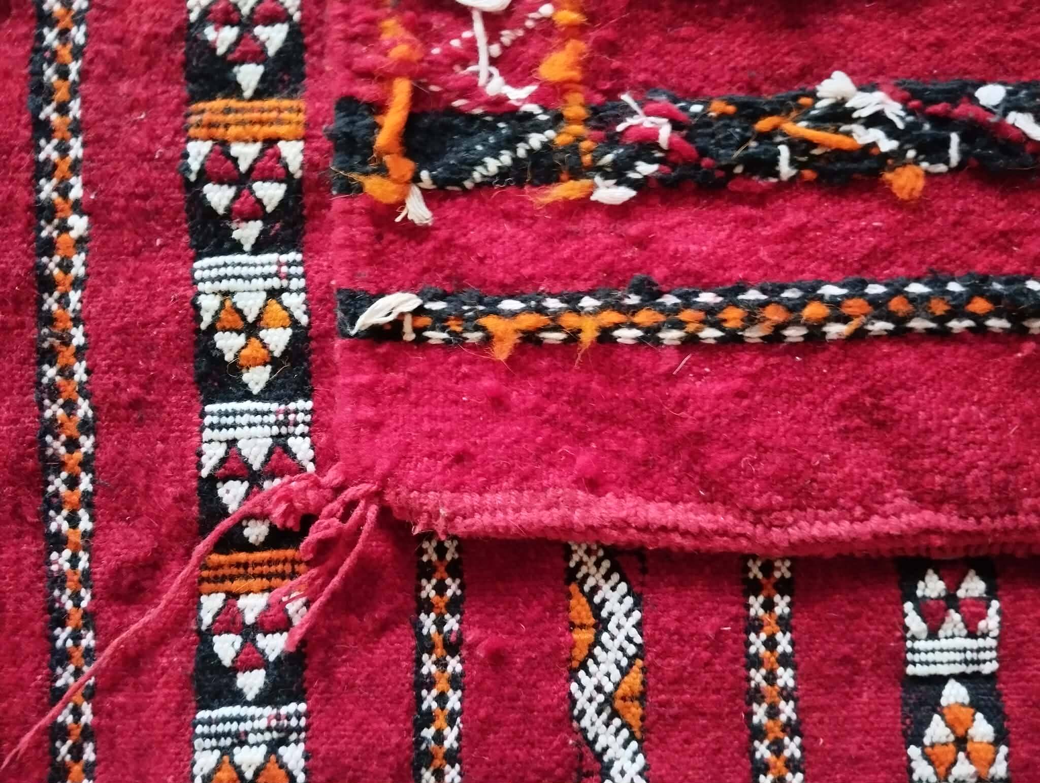 Handmade Berber Kilim Zemmour 141x82cm