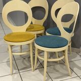 Set of 4 chairs from Baumann, Mouette model, vintage 1970