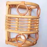 Vintage bamboo wall lamp