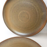 6 vintage sandstone plates, 1970