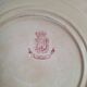 6 blue and pink dinner plates