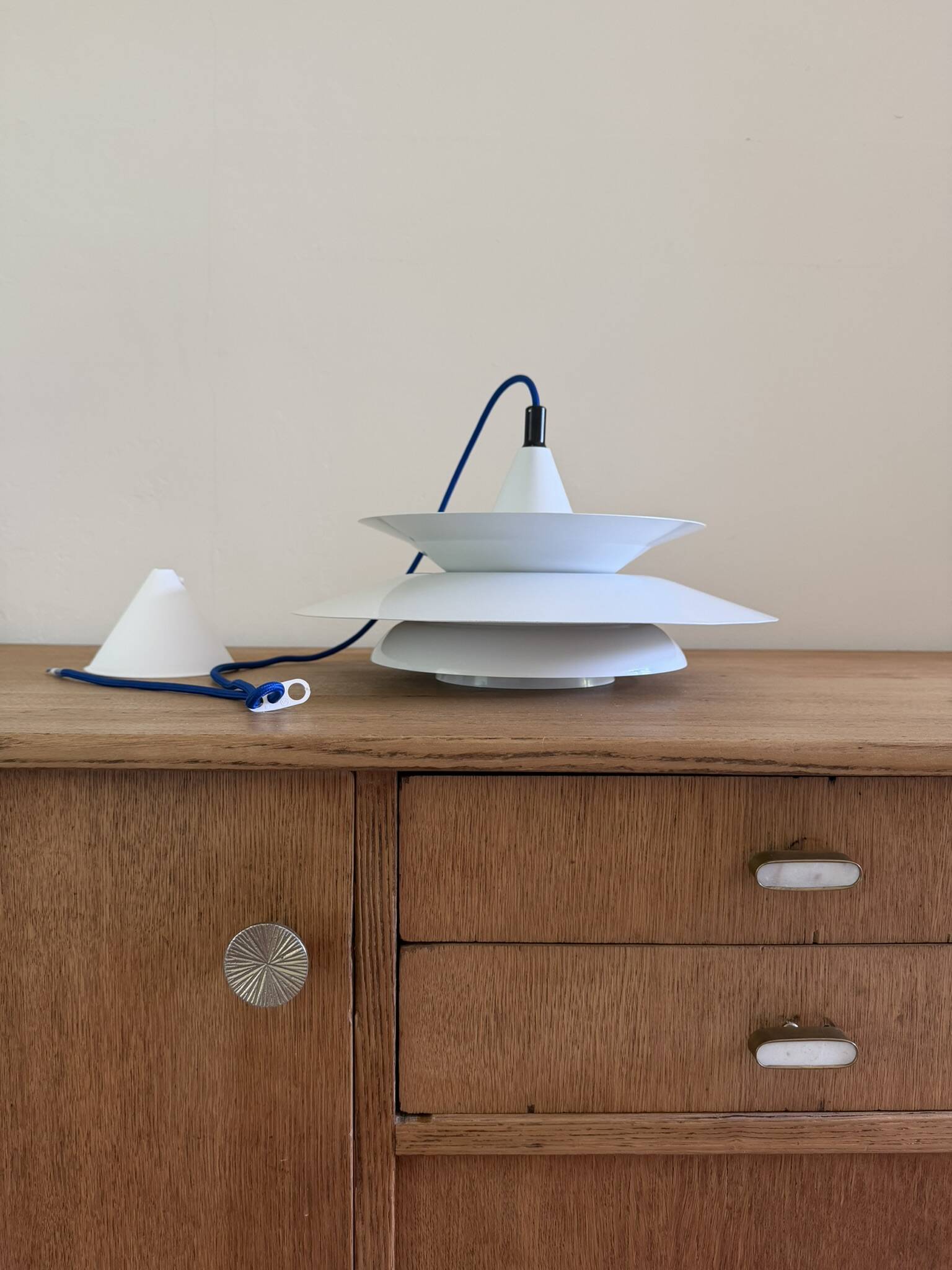 Vintage Knud Christensen pendant - Danish design lamp