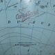 Vintage globe 1962 terrestrial world map glass tripod Taride - 32 cm
