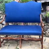 2-seater walnut bench