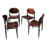 Set of 4 chairs S83 Eugenio Gerli for Tecno, made in Milan, Italy
