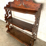 Carved wooden shelf