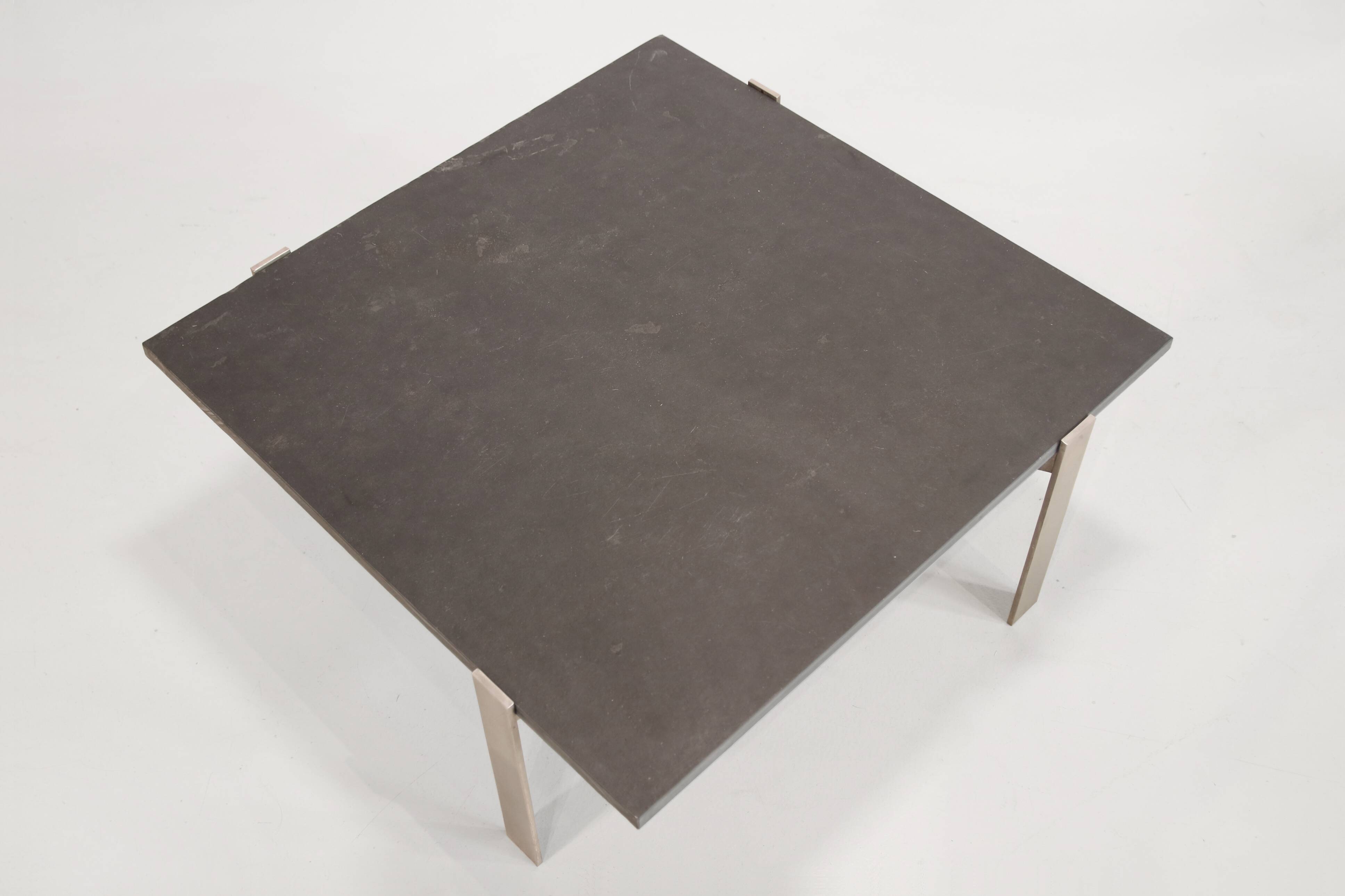 Square Coffee Table with Slate Top Designed by Rob Parry
