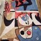Modern rug 300x200 cubism style