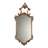Antique carved and gilded wooden mirror, Italy, 19th century