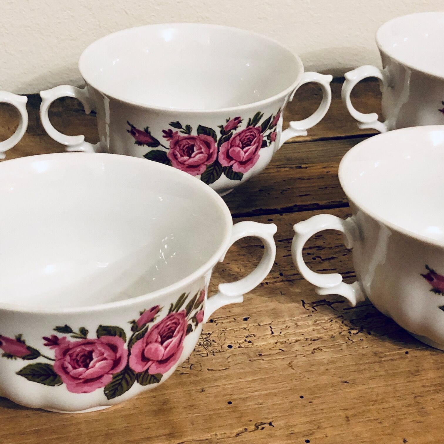 5 porcelain cups bavaria wunsiedel