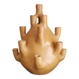 Tamgroute terracotta candlestick vase