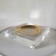 Empty cup pocket Plexiglas ashtray lucite design 70s