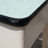 Plastic shoe polish stool from the 60s.