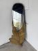 Brass flower oval mirror 1960