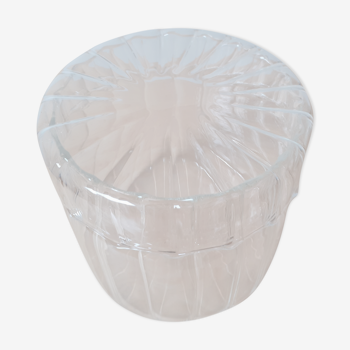 Round faceted glass box