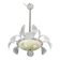 Art Deco Barovier e Toso Chandelier, Murano Glass, 1940s