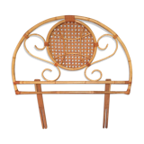 Bamboo wicker rattan headboard vintage for single bed