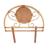 Bamboo wicker rattan headboard vintage for single bed