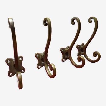 Vintage steel wall hooks