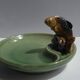 Cup with fish decoration in Irish porcelain