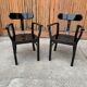 Art deco chairs by Lajos Kozma for Woodworking RT, 1920s