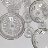 Set of 8 stemmed glasses 1960