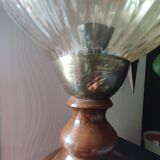 Antique smoked glass lamp