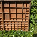 Vintage wooden printing rack