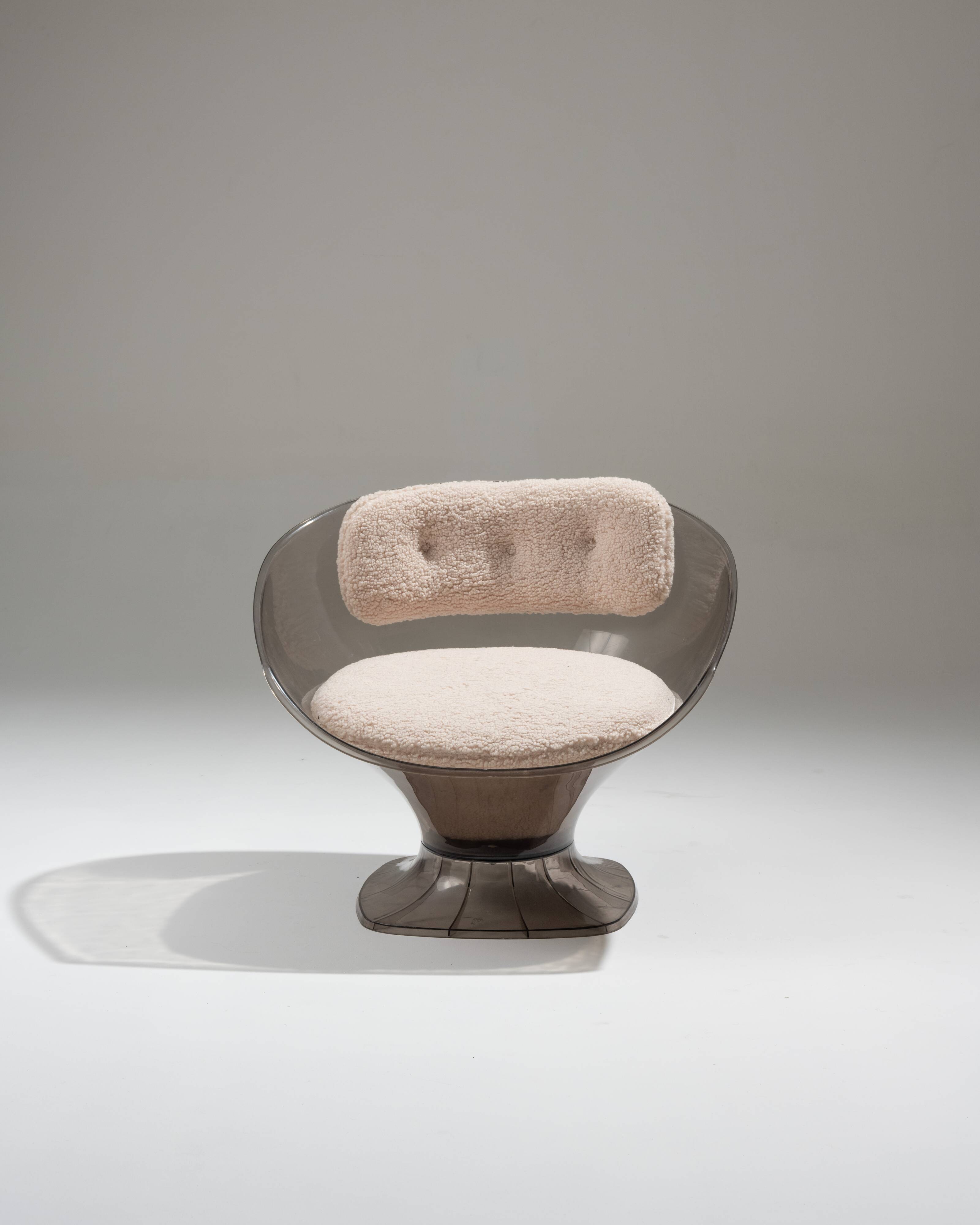 Pair of raphael raffel lounge chairs, 1980s