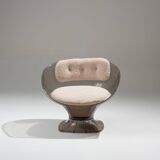 Pair of raphael raffel lounge chairs, 1980s