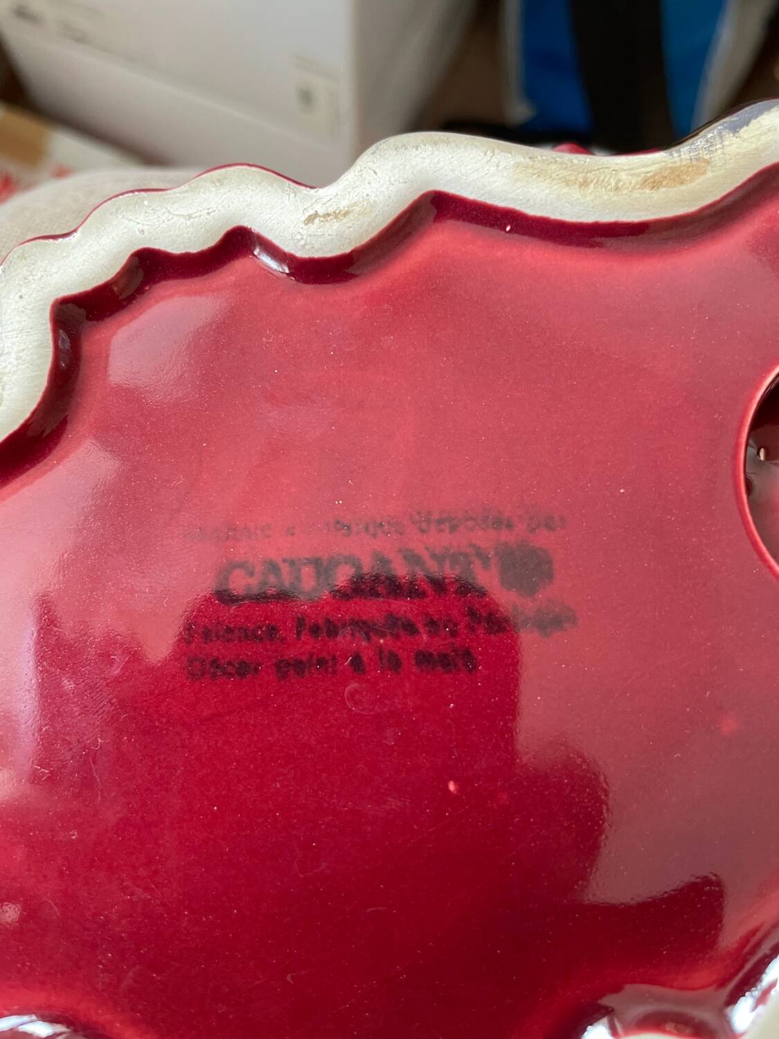 Terrine homard rouge et doré Michel Caugant