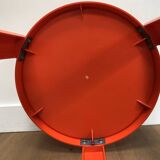 Small vintage orange round table 1970