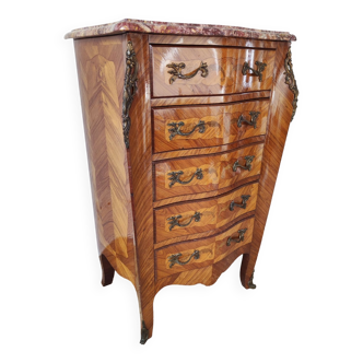 Commode chiffonnier louis xv vintage