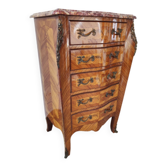 Vintage Louis XV chiffonier chest of drawers