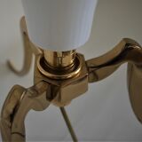 Vintage brass trepied lamp