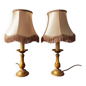 Paire de lampes vintage