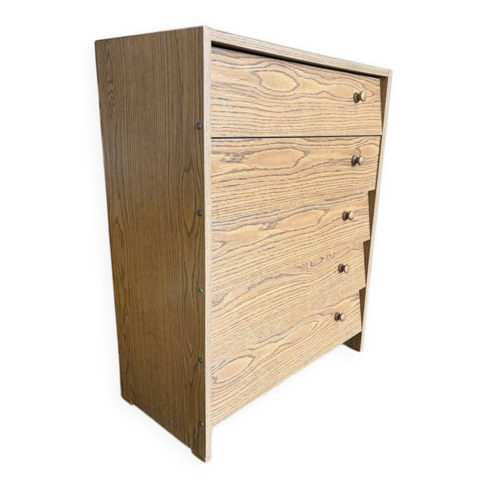 Vintage wooden shoe cabinet / drop-leaf furniture