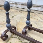 Paire de CHENETS Géométriques VINTAGE
