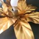 Hollywood Regency Florentine Flower-Shaped Gilt Flush Mount Hans Kögl Italy